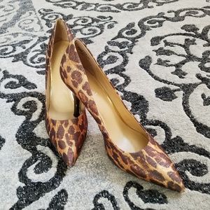 New Nine West sparkle leopard print heels. SZ: 8.5